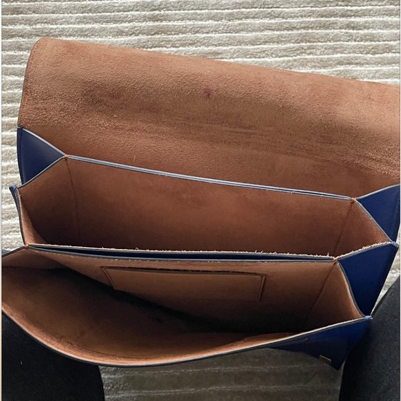 Celine Blue Folio Clutch - Picture 3 of 5